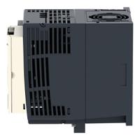 atv12h075f1 Schneider Electric Inverter Drive, 0.75 kW, 1 Phase, 110 V ac, 15.7 Ac, 18.9 A, ATV 21 Series