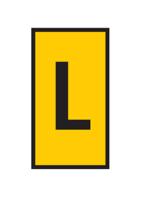 561-02124-wic2-l-pa66-ye HellermannTyton WIC Snap On Clip On Cable Marker, Yellow, Pre-printed "L", 2.8 → 3.8mm Cable, for Cables and