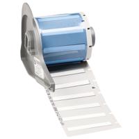 m7-125-175-342 Brady B-342 Black on White Heatshrink Labels, 44.45 mm Width, 5.97mm Label Length, 44.45mm Label Width