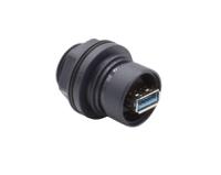 pxp6042aa3 Bulgin Straight, Panel Mount, Socket- Single Port Type A to A USB 3.0 IP66, IP68, IP69K USB Connector