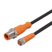 evc407 ifm electronic Male 4 way M12 to Female 5 way M8 Communication Cable, 3.5 m