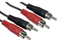 286-2803 RS PRO Male RCA x 2 to Male RCA x 2 RCA Cable, Black, 5m