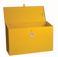 350-6078 RS PRO Yellow Steel Lockable 1 Door Hazardous Substance Cabinet, 762mm x 1000mm x 460mm