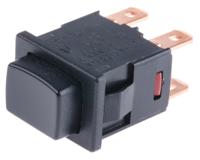 16841101 Marquardt Push Button Switch, Latching, Panel Mount, DPDT, 230V