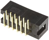 t821112a1r100ceu Amphenol Communications Solutions T821 Series Right Angle Through Hole PCB Header, 12 Contact(s), 2.54mm Pitch, 2