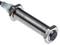 e2a-s12ls04-wp-b1-2m Omron Inductive Threaded Barrel Proximity Sensor, M12, 4 mm Detection, PNP NO, 12 → 24 V dc