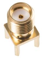 r124426123w Radiall, Jack PCB Mount SMA Connector, 50Ω, Solder Termination, Straight Body