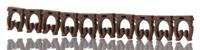 561-03611-wic3-1-pa66-bn HellermannTyton WIC3 Snap On Cable Markers, Brown, Pre-printed "1", 4.3 → 5.3mm Cable, 561-03611 WIC3-1-PA66-BN