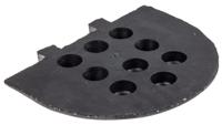 625-1080 RS PRO Rubber Speed Bump End Cap, 250 mm x 300mm x 55 mm, 30km/h Speed Limit