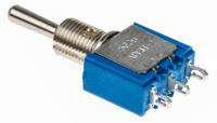 5639a APEM Toggle Switch, Panel Mount, On-Off-On, SPST, Solder Terminal