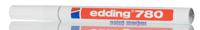 780-049 Edding White 0.8mm Extra Fine Tip Paint Marker Pen for use with Glass, Metal, Plastic, Wood