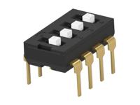 2454982-3 TE Connectivity 4 Way Through Hole DIP Switch SPST, Extended Actuator