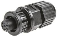 au-05bffa-ll7001 Amphenol Industrial Circular Connector, 5 Contacts, Panel, Miniature Connector, Socket, Female, IP67, Ceres Series