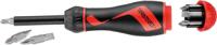 mdr915 Teng Tools 1/4 in Hexagon Phillips, Pozidriv, Slotted, Torx Ratchet Screwdriver, 175 mm length