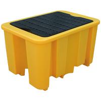 360-076 RS PRO Polyethylene Drum Pallet for Spill Control, 230L Capacity
