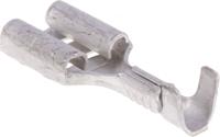 41969-2 TE Connectivity FASTON .250 Uninsulated Female Spade Connector, Receptacle, 6.35 x 0.81mm Tab Size, 0.3mm² to 0.8mm²