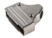 mhdm35-25-k MH Connectors MHDM35 Series Zinc Angled D Sub Backshell, 25 Way, Strain Relief