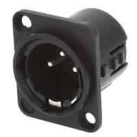 717-0501 Deltron Panel Mount XLR Connector, Male, 50 V ac, 5 Way, Silver Plating