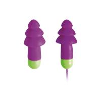 m20-6401 Moldex Rockets Cord Series Purple Reusable Corded Ear Plugs, 29dB Rated, 50 Pairs
