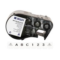m4c-500-595-wt-bk Brady B-595 on Black on White Label, 12.70 mm Width