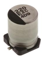 eehzc1e221p Panasonic 220μF Surface Mount Polymer Capacitor, 25V dc