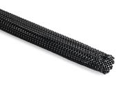 170-41200-hegpa6612-pa66-bk HellermannTyton Expandable Braided Nylon 66 Black Cable Sleeve, 12mm Diameter, 100m Length, Helagaine HEGP Series