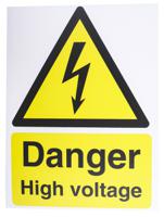 917-5434 RS PRO Electrical Hazard Warning Sign (English)