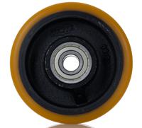 ftp-150x50-20-nl60 Tente Brown Polyurethane Corrosion Resistant Trolley Wheel, 1400kg