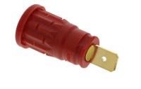 972362101 Hirschmann Test & Measurement Red Female Banana Socket, 4 mm Connector, 32A, 1000V ac/dc, Gold Plating