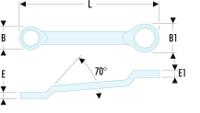 55a36x41 Facom 55A Series Ring Spanner, 36mm, Metric, Double Ended, 440 mm Overall