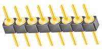 ts-108-g-a Samtec TS Series Straight Through Hole Pin Header, 8 Contact(s), 2.54 mm Pitch, 1 Row, Unshrouded