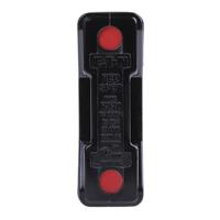 rs20pgblk Eaton 20A Rail Mount Fuse Holder for A1 Fuse, 1P, 690V ac