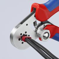 97-55-14 Knipex 97 Hand Ratcheting Crimp Tool for Bootlace Ferrule, 0,08 → 16mm² Wire