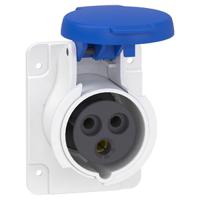 pkf16g423 Schneider Electric, Mureva IP44 Grey Panel Mount 3P + N + E Industrial Power Socket, Rated At 16A, 415 V,With Phase