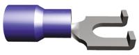 320861 TE Connectivity PIDG Insulated Crimp Spade Connector, 1.25mm² to 2mm², 16AWG to 14AWG, M3.5 Stud Size Nylon, Blue