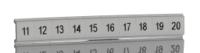 08086710011 Phoenix Contact, ZBF5.LGS:11-20 Marker Strip for use with  for use with Terminal Blocks