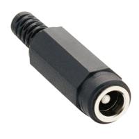 nekj-210 Lumberg, NEK/J DC Socket Rated At 2A, 24 VDC, Cable Mount, length 41mm, Nickel Plated