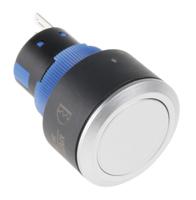 175-8269 RS PRO Push Button Switch, Momentary, Panel Mount, 22.2mm Cutout, SPDT, 250V ac, IP65