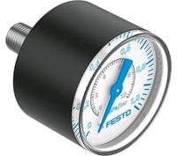 pagn-40-1m-r18-16 Festo R 1/8 Analogue Pressure Gauge 10bar Inline 40mm Outside Diameter