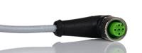 0523058000000000 Norgren Female 5 way M12 to Unterminated Free End Sensor Actuator Cable, 2 m