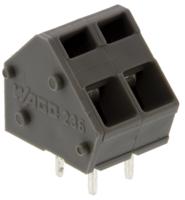 236-402 WAGO 236 Series PCB Terminal Block, 2-Contact, 5 mm, 5.08 mm Pitch, 1-Row