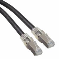 rjfsftp5e0305 Amphenol SocapexRJF SFTP 5E, 10ft Cat5e, Black RJ45 to Male RJ45 Male, Aluminium Foil, Tinned Copper Braid Shielded,