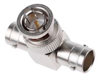j01005a1238 Telegartner Tee 75Ω RF Adapter BNC Plug to BNC Socket 4GHz