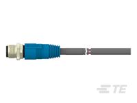 t4161120008-001 TE Connectivity Male 8 way M12 to 8 way Free End Sensor Actuator Cable, 500 mm