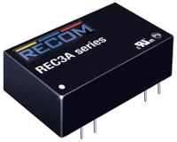 rec3a-2405swh2 Recom REC3A DC-DC Converter, 5V dc/ 600mA Output, 18 → 36 V dc Input, 3W, Through Hole, +100°C Max Temp -40°C