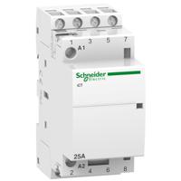 a9c20134 Schneider Electric Acti 9 iCT Contactor, 4NO, 25 A, 1.6 W, 24 V ac Coil