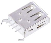 614004135023 Wurth Elektronik Straight, Through Hole, Socket Type A USB Connector