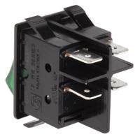 wrg32f2bbgen ZF Illuminated DPST, On-Off Rocker Switch Panel Mount