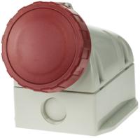 5183257t Scame IP66, IP67 Red Wall Mount 3P + N + E Industrial Power Socket, Rated At 32A, 415 V