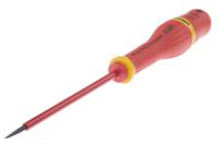 at3x100ve Facom Slotted Insulated Screwdriver, 3 mm Tip, 100 mm Blade, VDE/1000V, 202 mm Overall